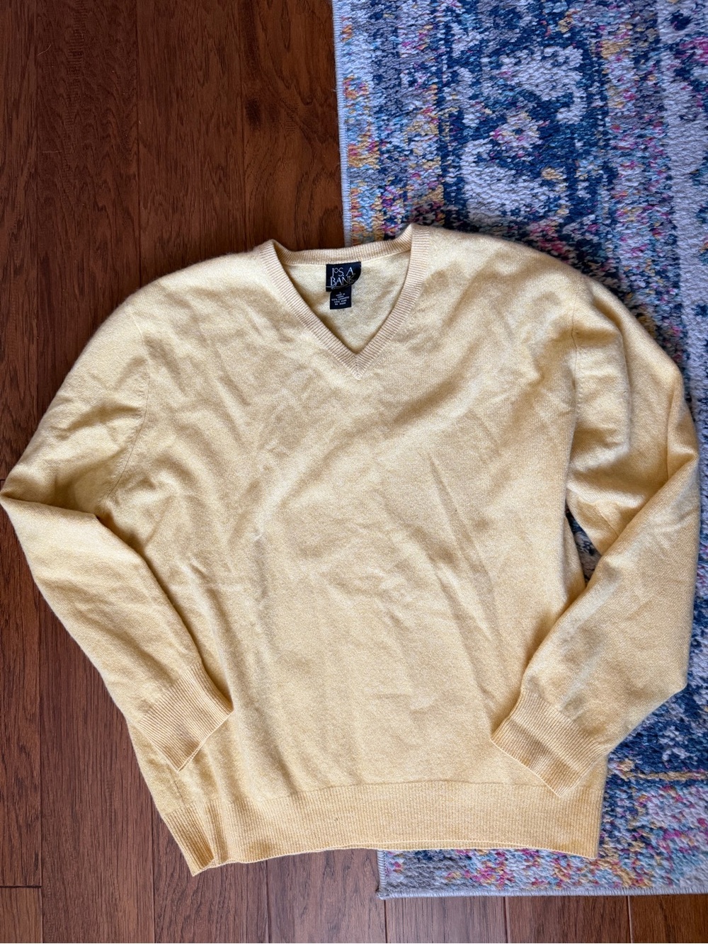 JOS. A. Bank 100% CASHMERE, Mens Knit Sweater Large